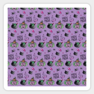 Purple Halloween pattern Sticker